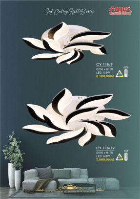 Đèn chùm Ý Hufa CY 118/9, CY 118/12