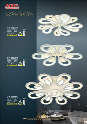 Đèn chùm Ý Hufa CY 8500, CY 8501