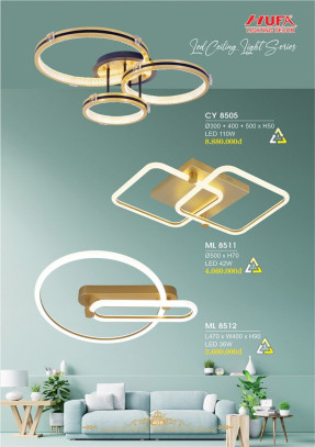 Đèn mâm LED Hufa ML 8511, ML 8512, CY 8505