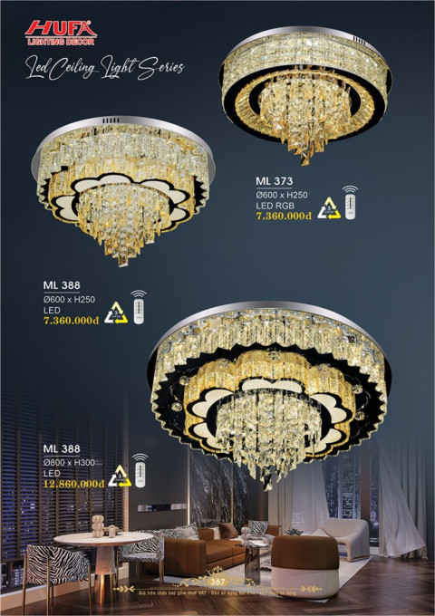 Đèn mâm LED Hufa ML 373, ML 388
