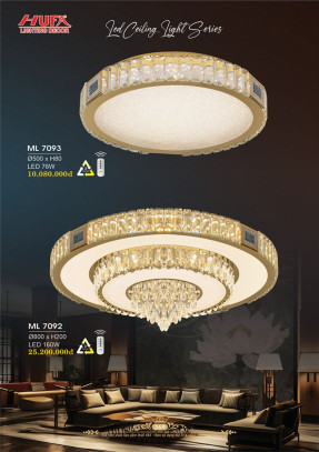 Đèn mâm LED Hufa ML 7092, ML 7093