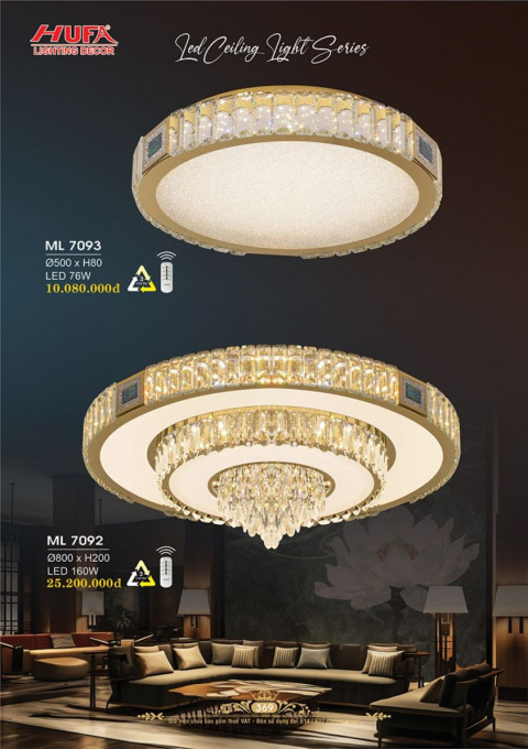 Đèn mâm LED Hufa ML 7092, ML 7093
