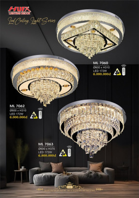 Đèn mâm LED Hufa ML 7060, ML 7062, ML 7063