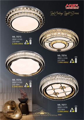 Đèn mâm LED Hufa ML 7073, ML 7074, ML 7076, ML 7077