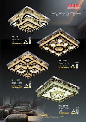 Đèn mâm LED Hufa ML 168, ML 7164, ML 7165, ML 8094