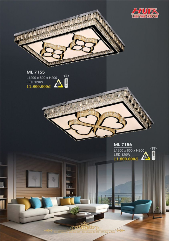 Đèn mâm LED Hufa ML 7155, ML 7156