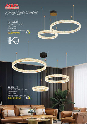 Đèn thả LED Hufa TL 1620/2, TL 1621/3