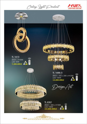 Đèn thả LED Hufa TL 1613, TL 1688/3, TL 6361