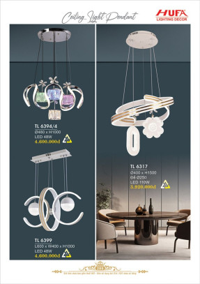 Đèn thả LED Hufa TL 6394/4, TL 6317, TL 6399
