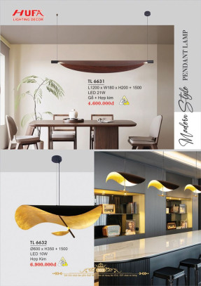 Đèn thả LED Hufa TL 6631, TL 6632
