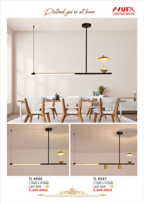 Đèn thả LED Hufa TL 6546, TL 6547