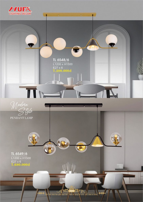 Đèn thả LED Hufa TL 6548/6, TL 6549/6