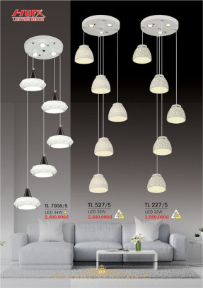 Đèn thả LED Hufa TL 7006/5, TL 257/5, TL 227/5