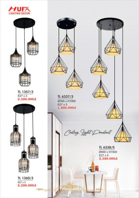 Đèn thả LED Hufa TL 1357/3, TL 1360/3, TL 6337/3, TL 6338/5