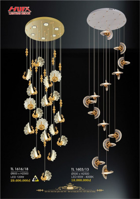 Đèn thả thông tầng Hufa TL 1616/18, TL 1603/13