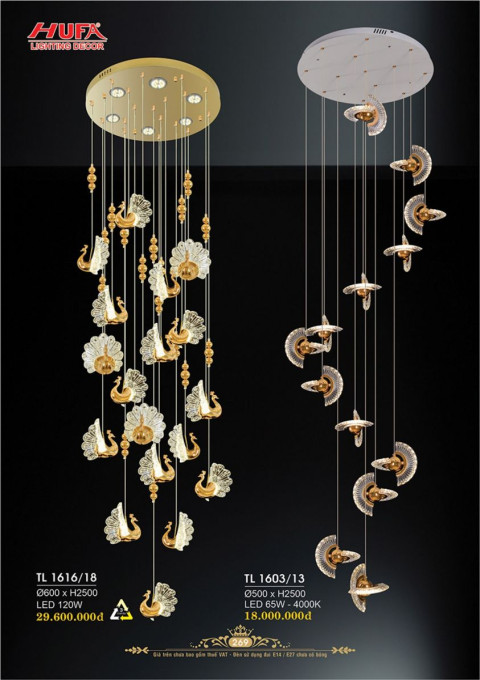 Đèn thả thông tầng Hufa TL 1616/18, TL 1603/13