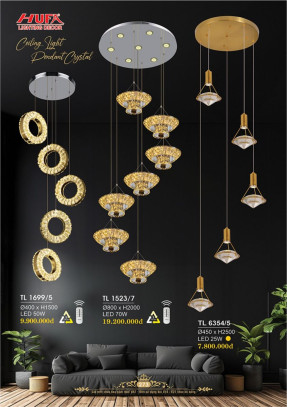 Đèn thả thông tầng Hufa TL 1699/5, TL 1523/7, TL 6354/5
