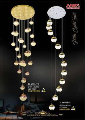 Đèn thả thông tầng Hufa TL 6313/25, TL 66603/12