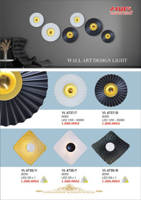 Đèn vách Led Hufa VL 4735, VL 4737