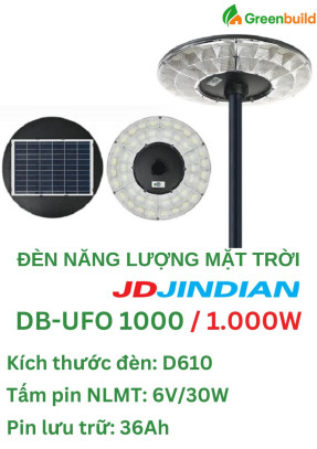 Đèn năng lượng mặt trời 1000W Jindian DB-UFO 1000