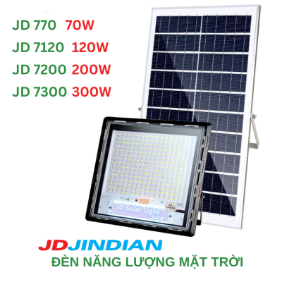Đèn năng lượng mặt trời Jindian JD 770, JD 7120, JD 7200, JD 7300
