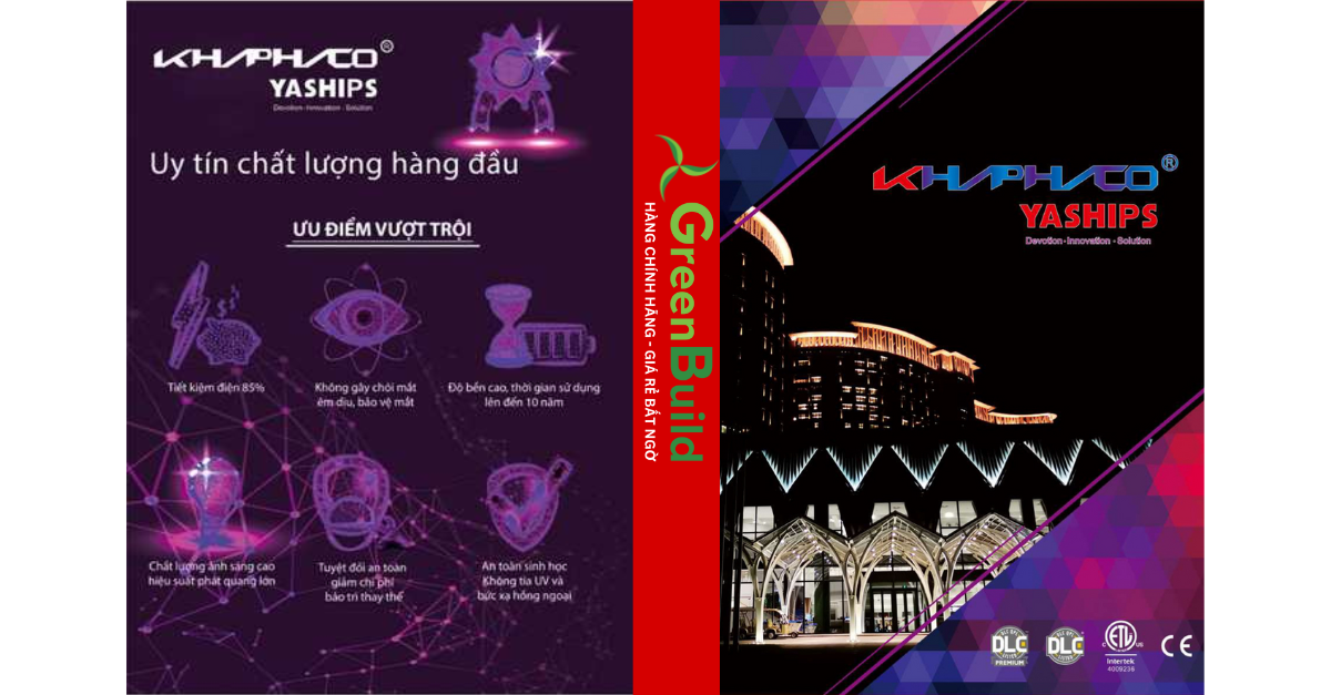Catalogue đèn LED Khaphaco Yaships