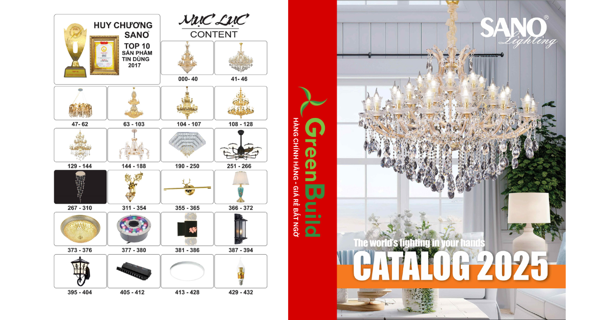 Catalogue đèn trang trí Sano Lighting