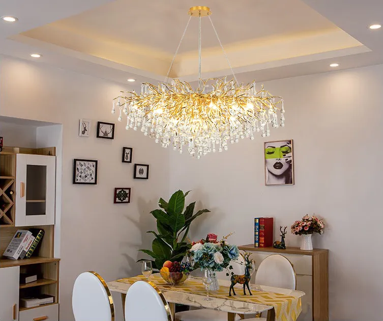 Đèn thả trang trí bàn ăn phong cách hiện đại