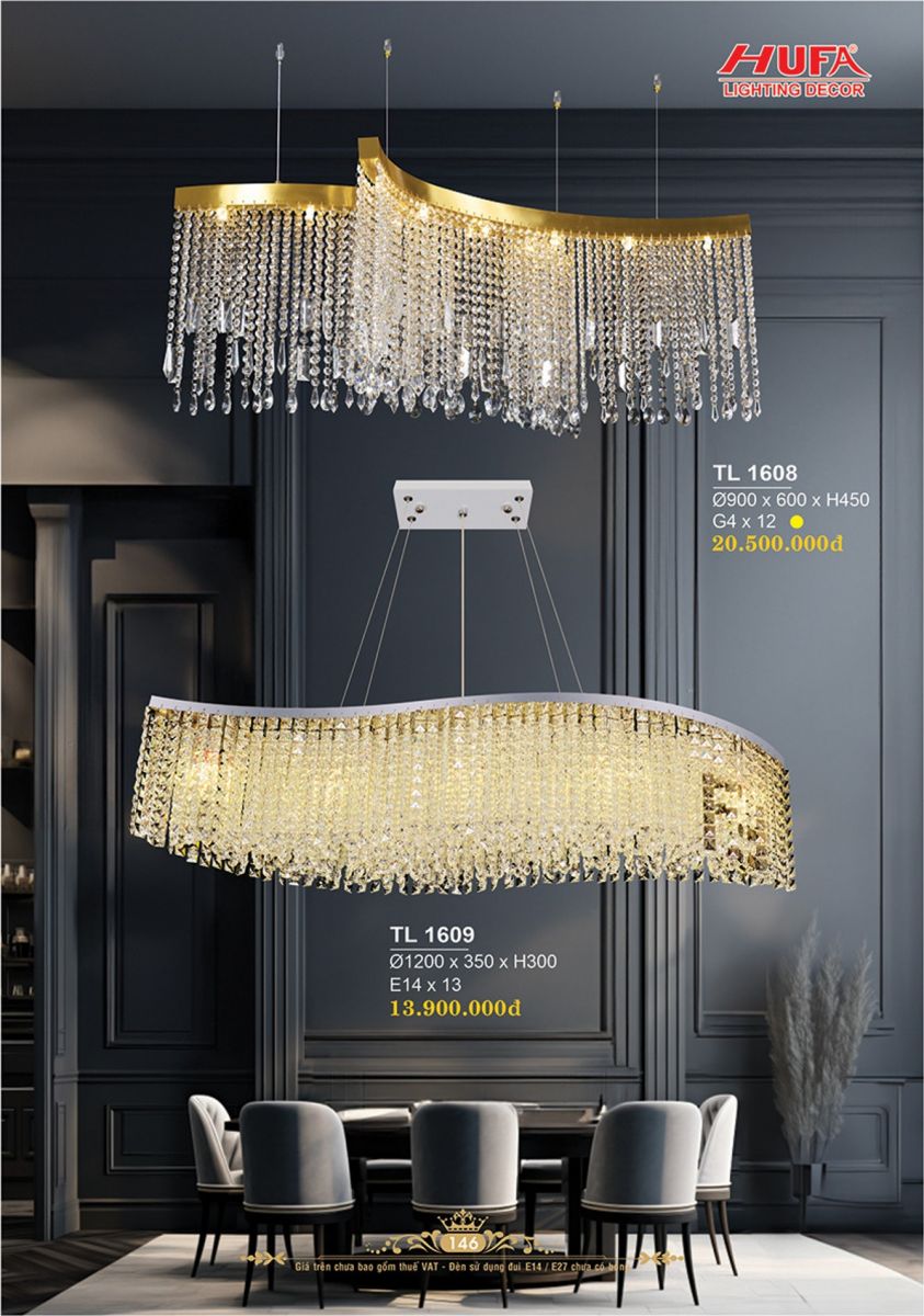 Đèn thả LED Hufa TL 1608, TL 1609