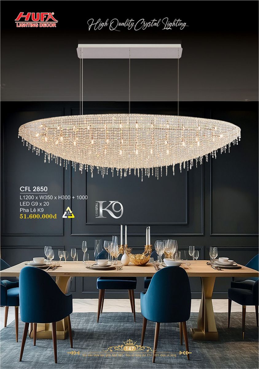 Đèn chùm pha lê Hufa CFL 2850