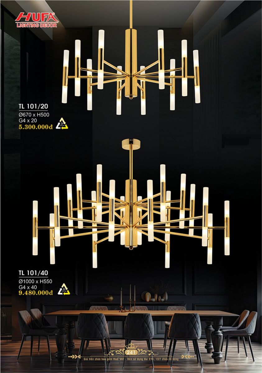 Đèn thả LED Hufa TL 101/20, TL 101/40