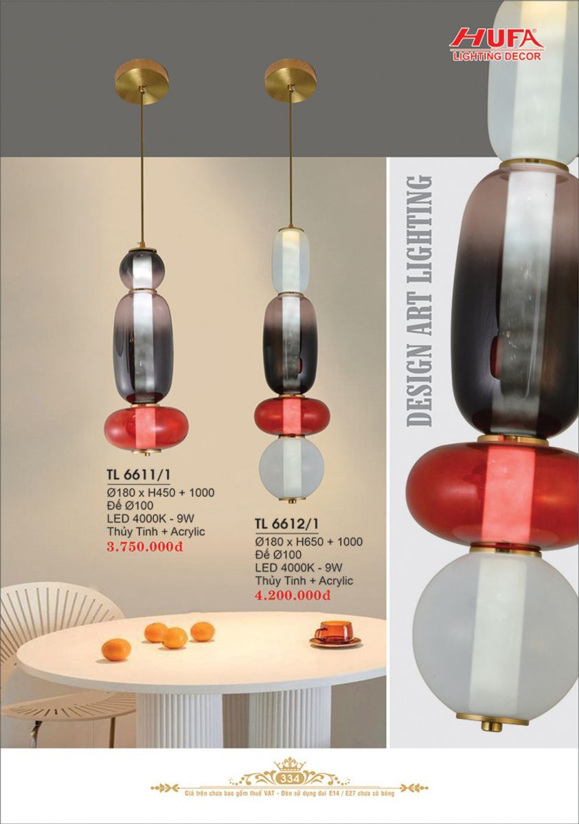 Đèn thả LED Hufa TL 6611/1, 6612/1