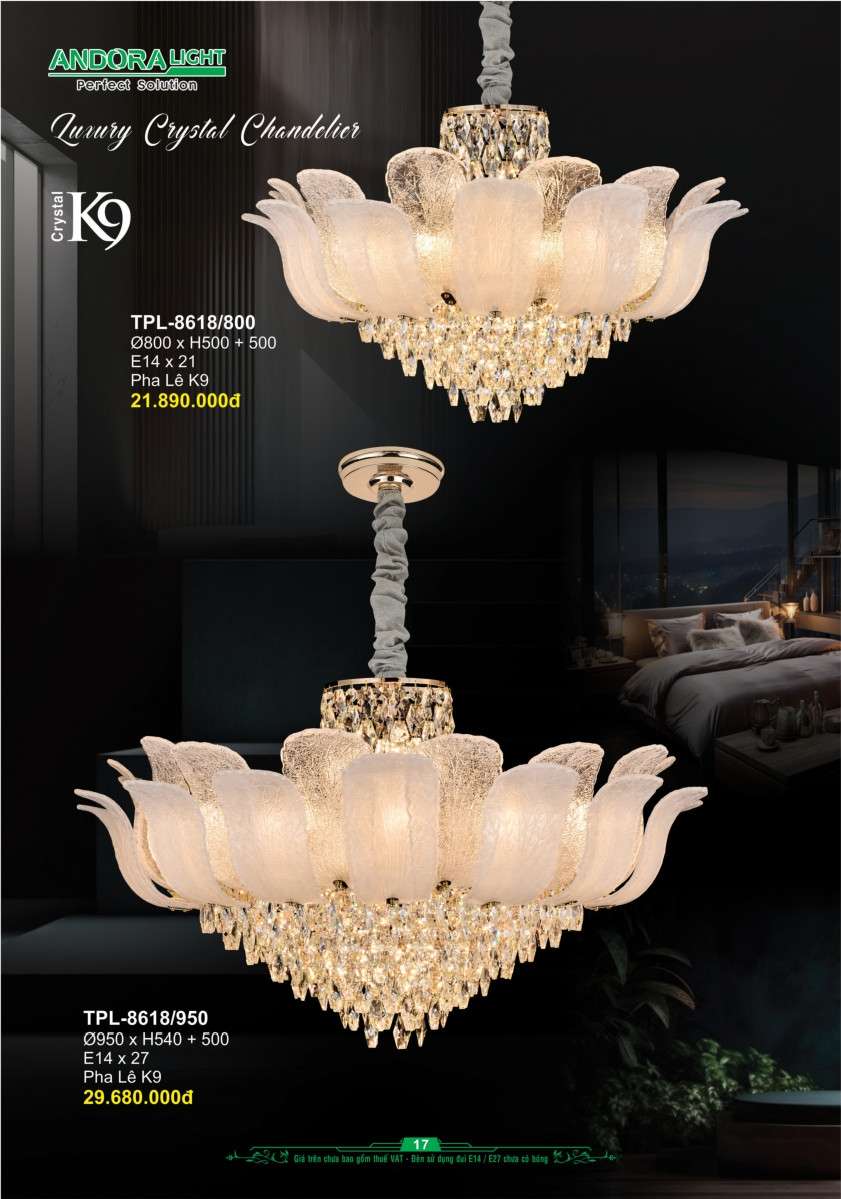 Đèn chùm Andora Light TPL-8618/800, TPL-8618/950