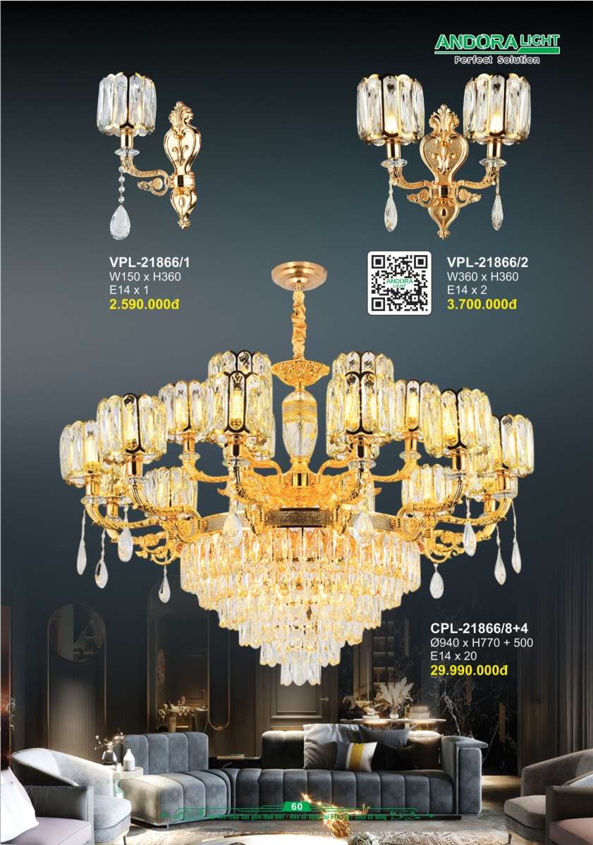 Đèn chùm Andora Light CPL-21866/8+4, VPL-21866/1, VPL-21866/2