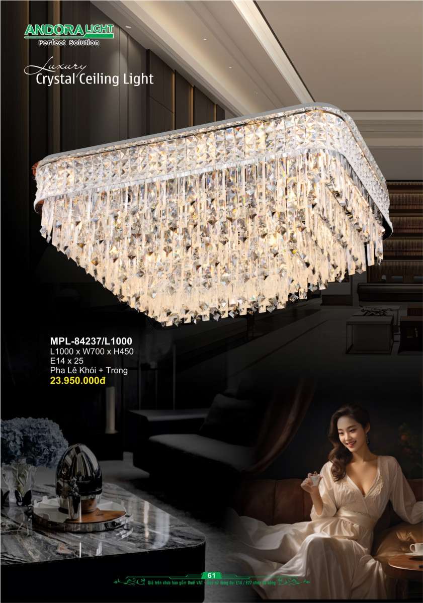 Đèn mâm pha lê Andora Light MPL-84237/L1000