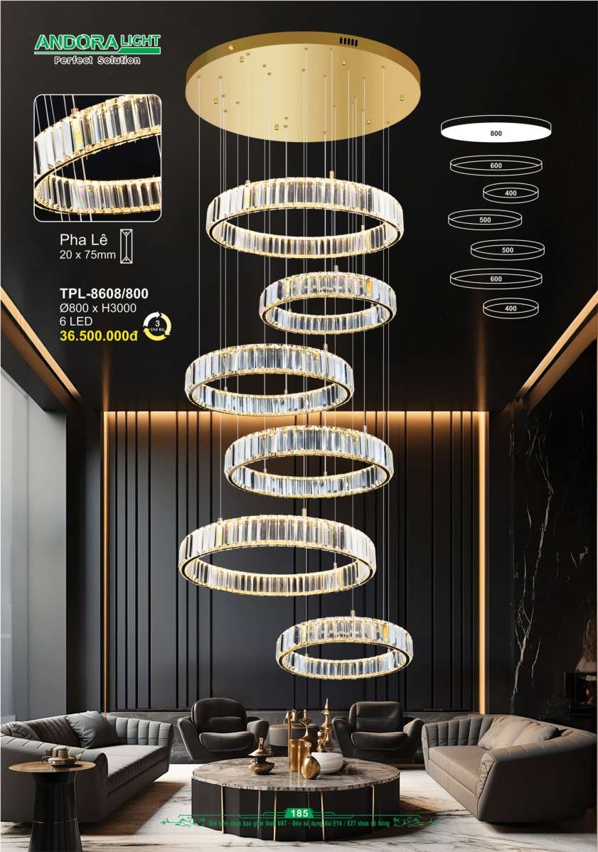 Đèn thả Andora Light TPL-8608/800