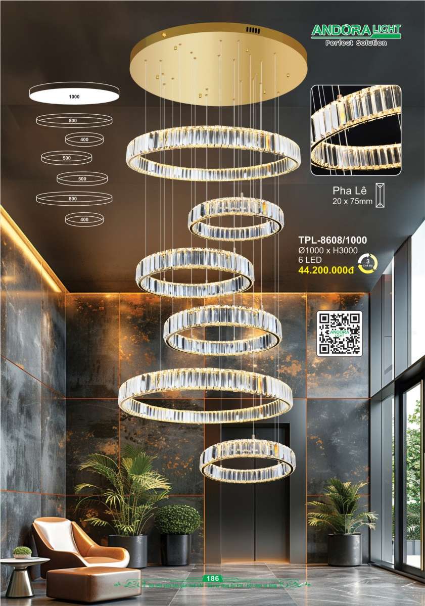 Đèn thả Andora Light TPL-8608/1000
