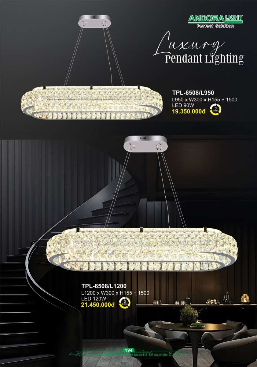 Đèn thả Andora Light TPL-6508/L950, TPL-6508/L1200