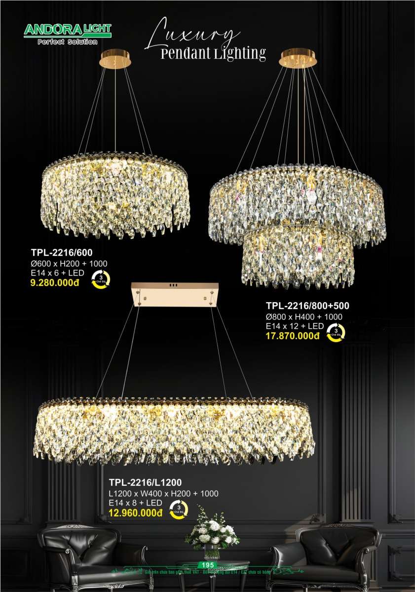 Đèn thả Andora Light TPL-2216