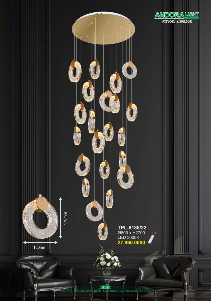 Đèn thả Andora Light TPL-8186/22