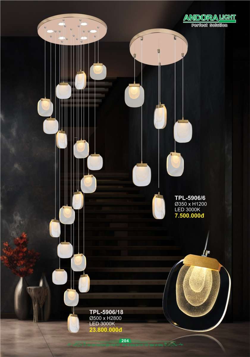 Đèn thả Andora Light TPL-5906/18, TPL-5906/6