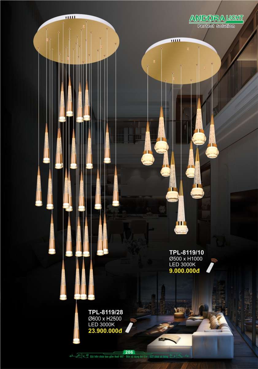 Đèn thả Andora Light TPL-8119/28, TPL-8119/10