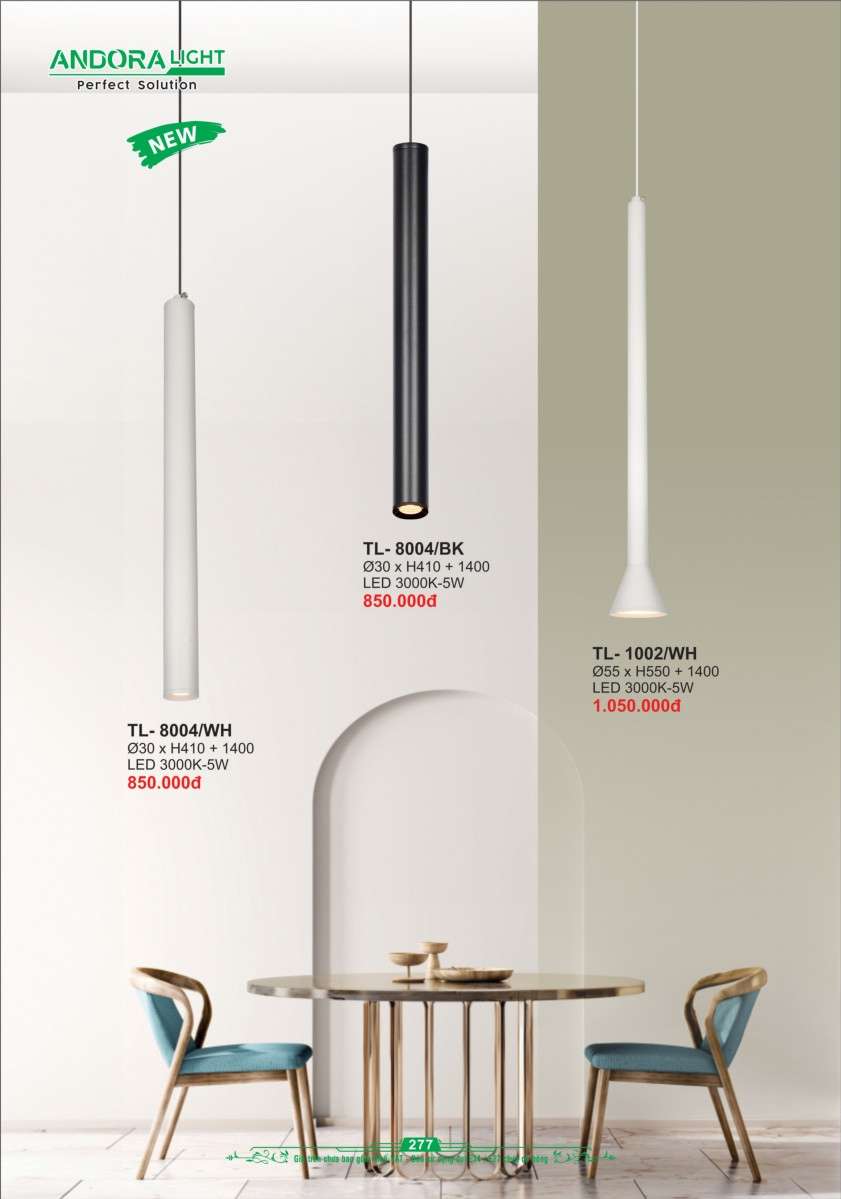Đèn thả Andora Light TL-8004, TL-1002