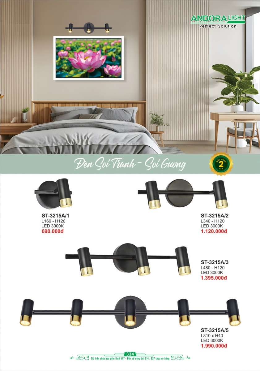 Đèn soi tranh - soi gương Andora Light ST-3215A