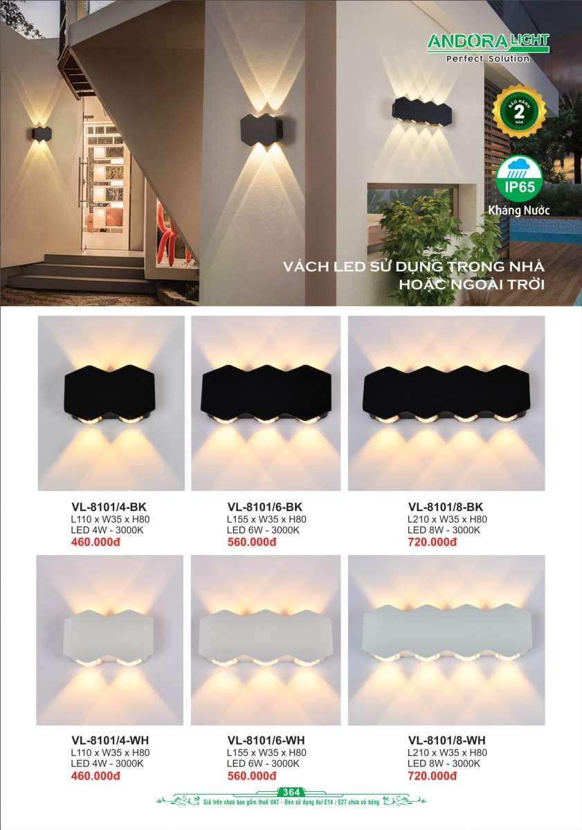 Đèn vách Andora Light VL-8101