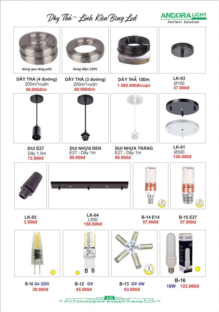 Phụ kiện đèn trang trí Andora Light