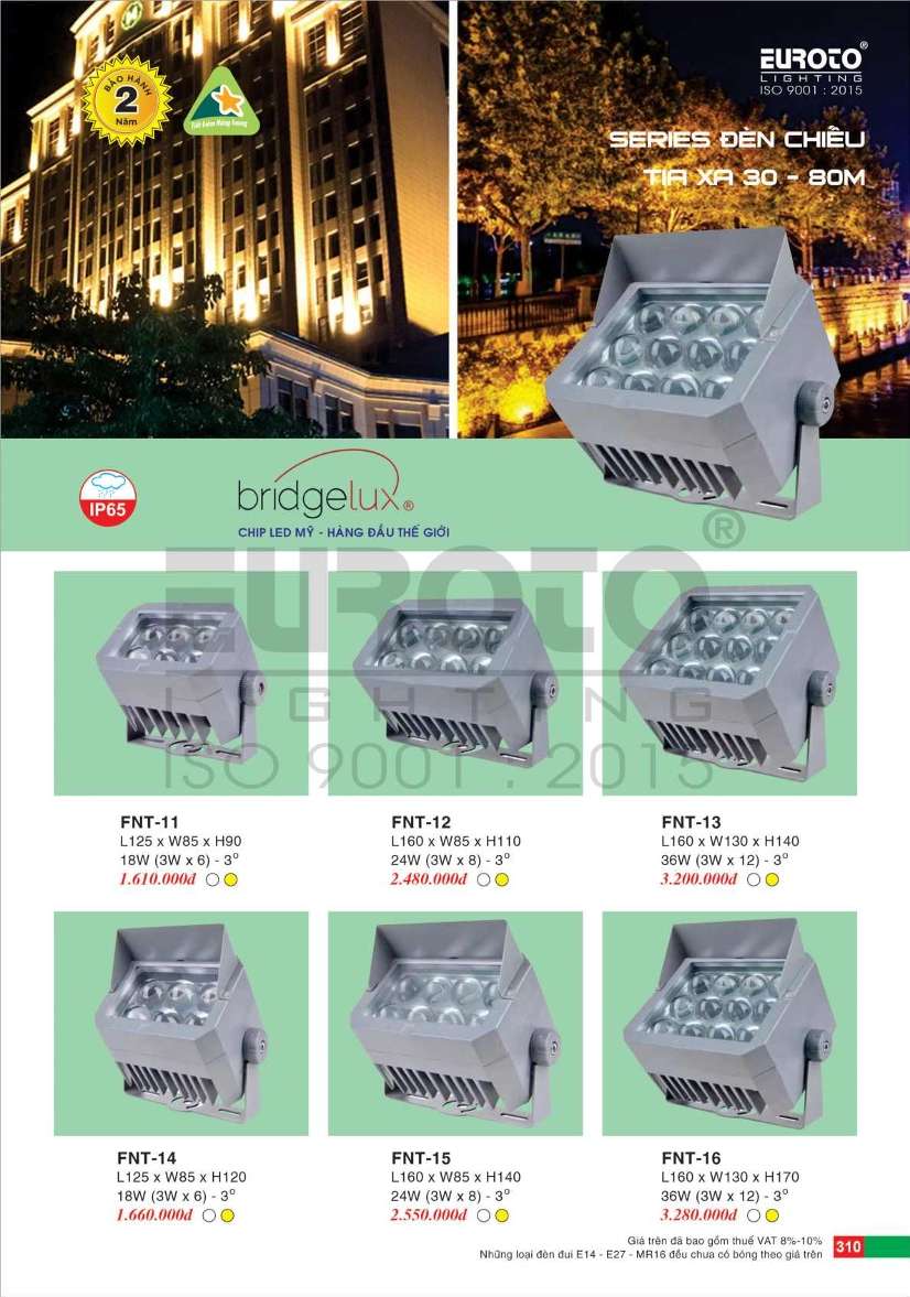 Đèn chiếu tia Euroto FNT-11, FNT-12, FNT-13, FNT-14, FNT-15, FNT-16