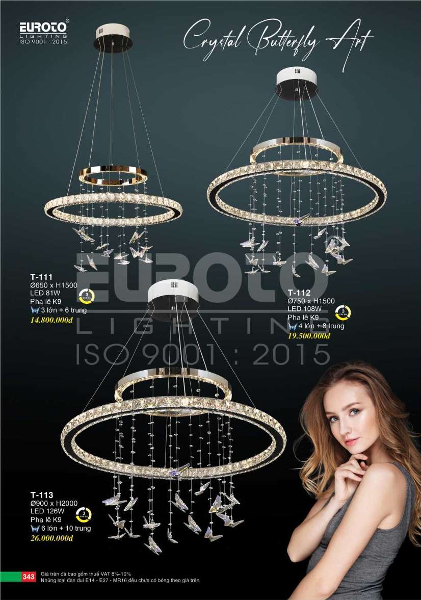 Đèn thả Euroto T-111, T-112, T-113