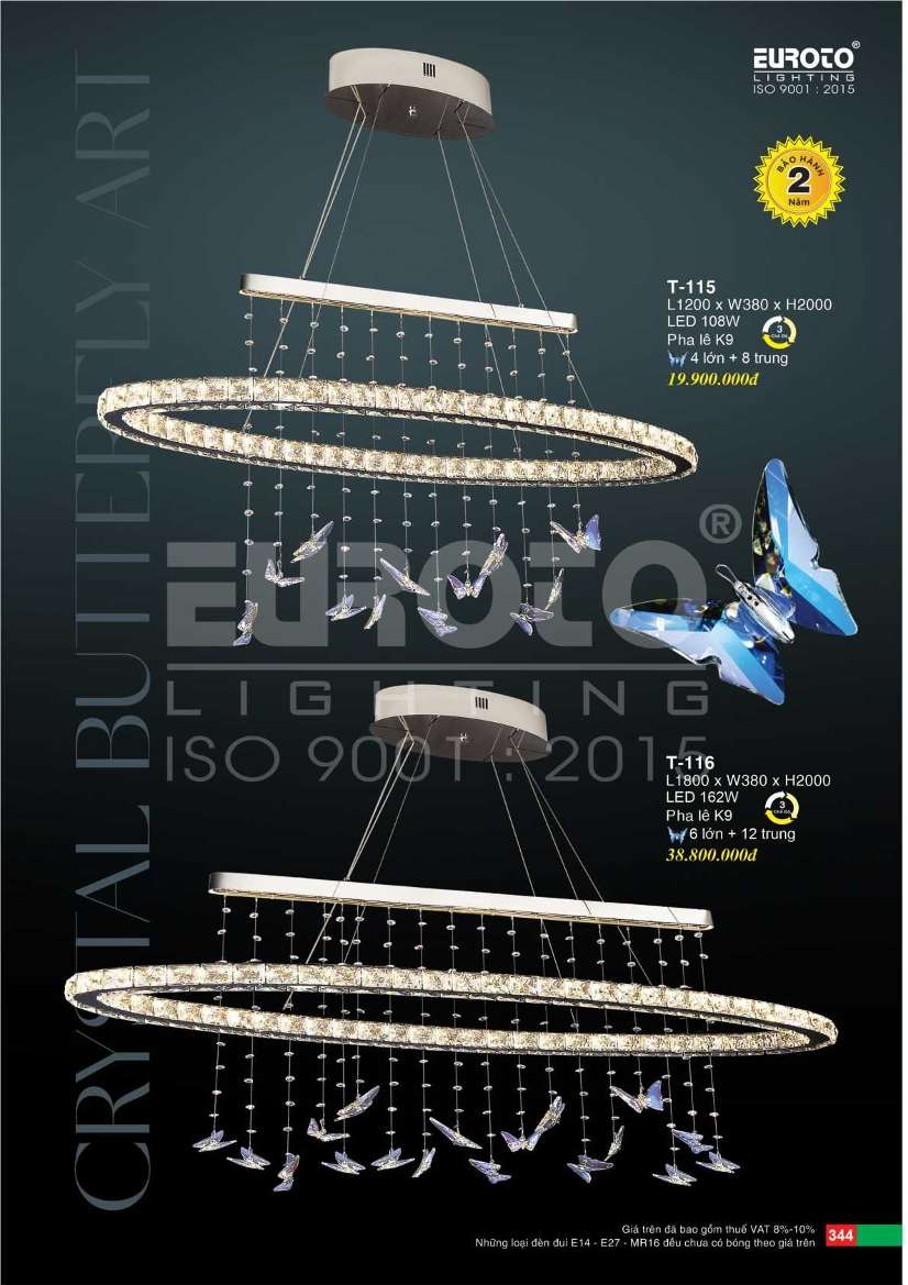 Đèn thả Euroto T-115, T-116
