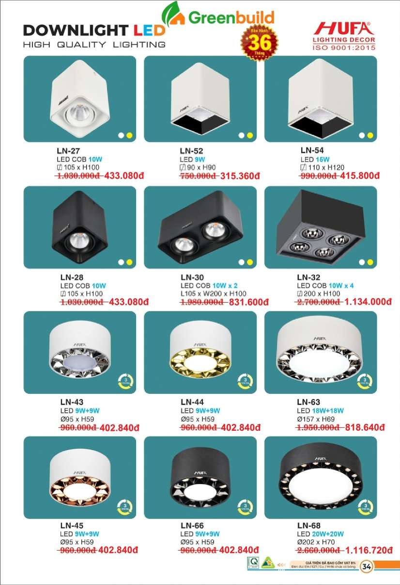 Hufa LN-27, LN-28, LN-30, LN-32, LN-43, LN-44, LN-45, LN-52, LN-54, LN-63, LN-66, LN-68